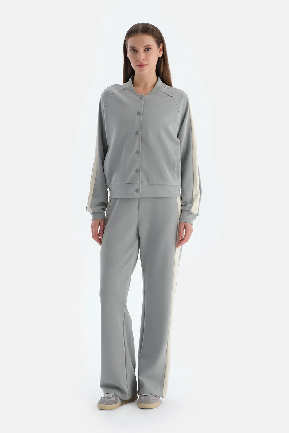 Ada Çayı Kadın Modal Karışımlı Düğmeli Ceket