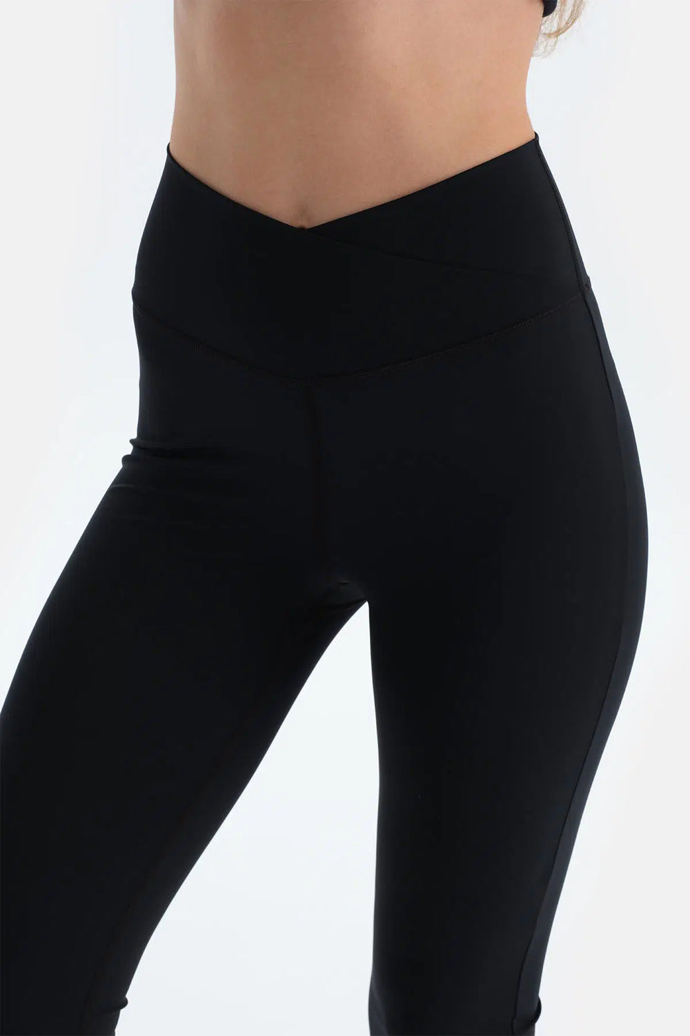 Siyah Kadın Ispanyol Paça Tayt