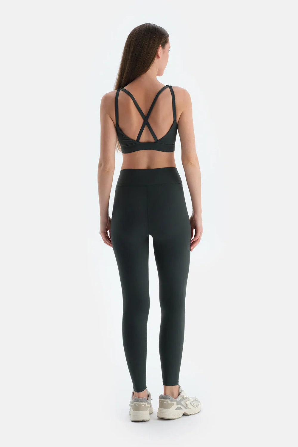 Koyu Yeşil Kadın Tayt