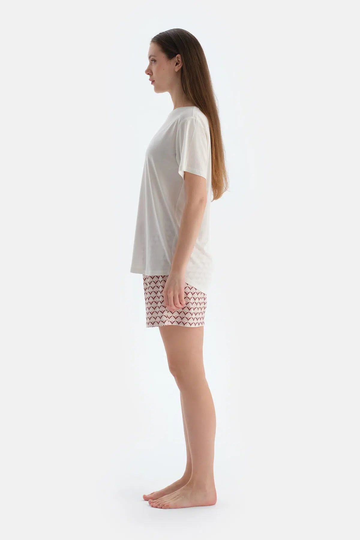 Pembe Penye Modal Ikili Şort