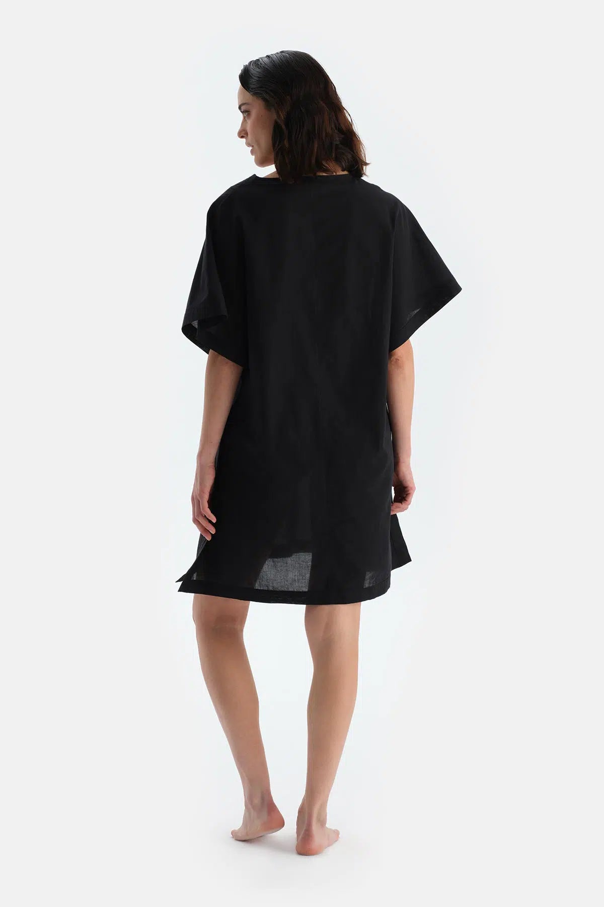 Siyah Kısa Kol Elbise