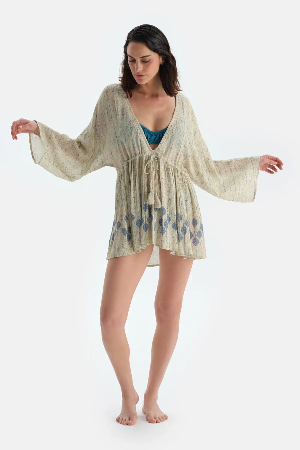 Multicolor Uzun Kol Elbise