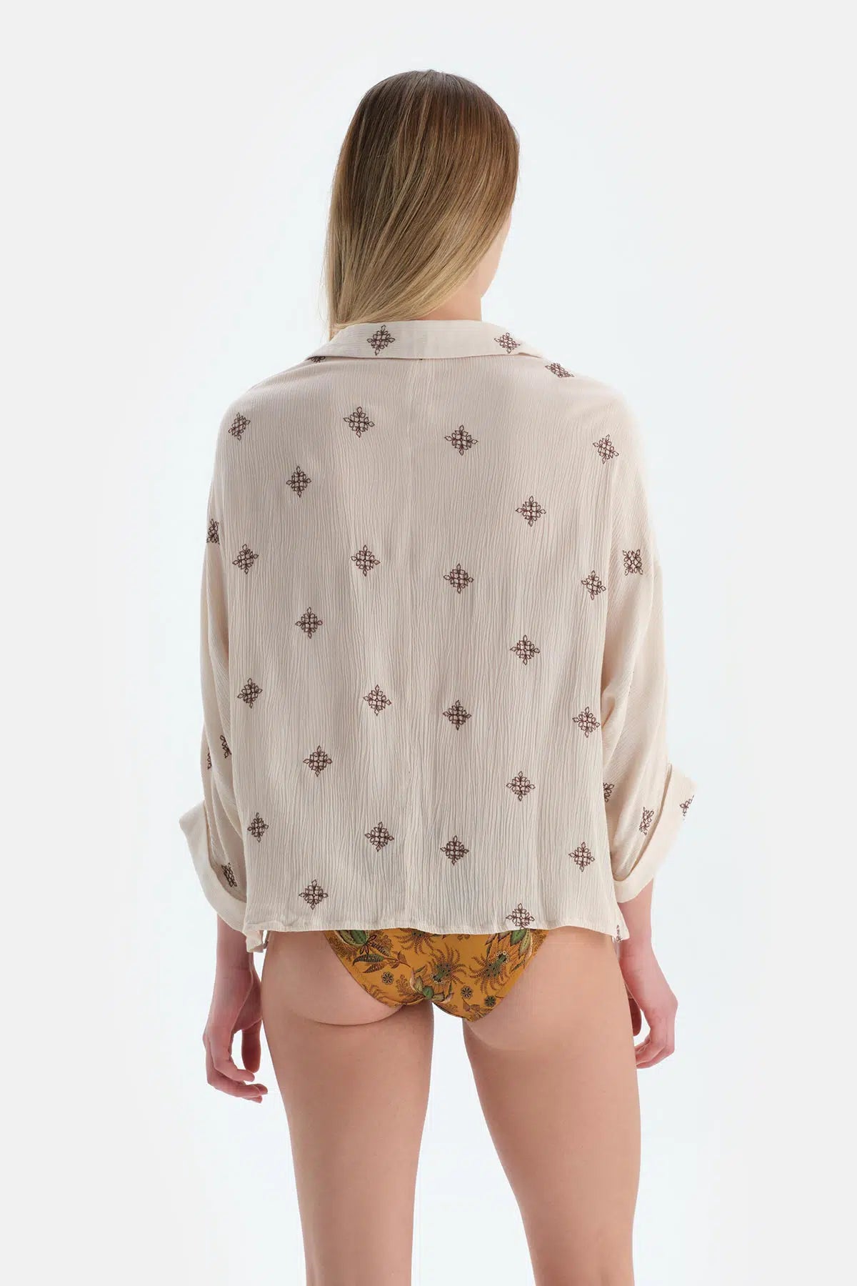 Ekru Uzun Kol Gömlek