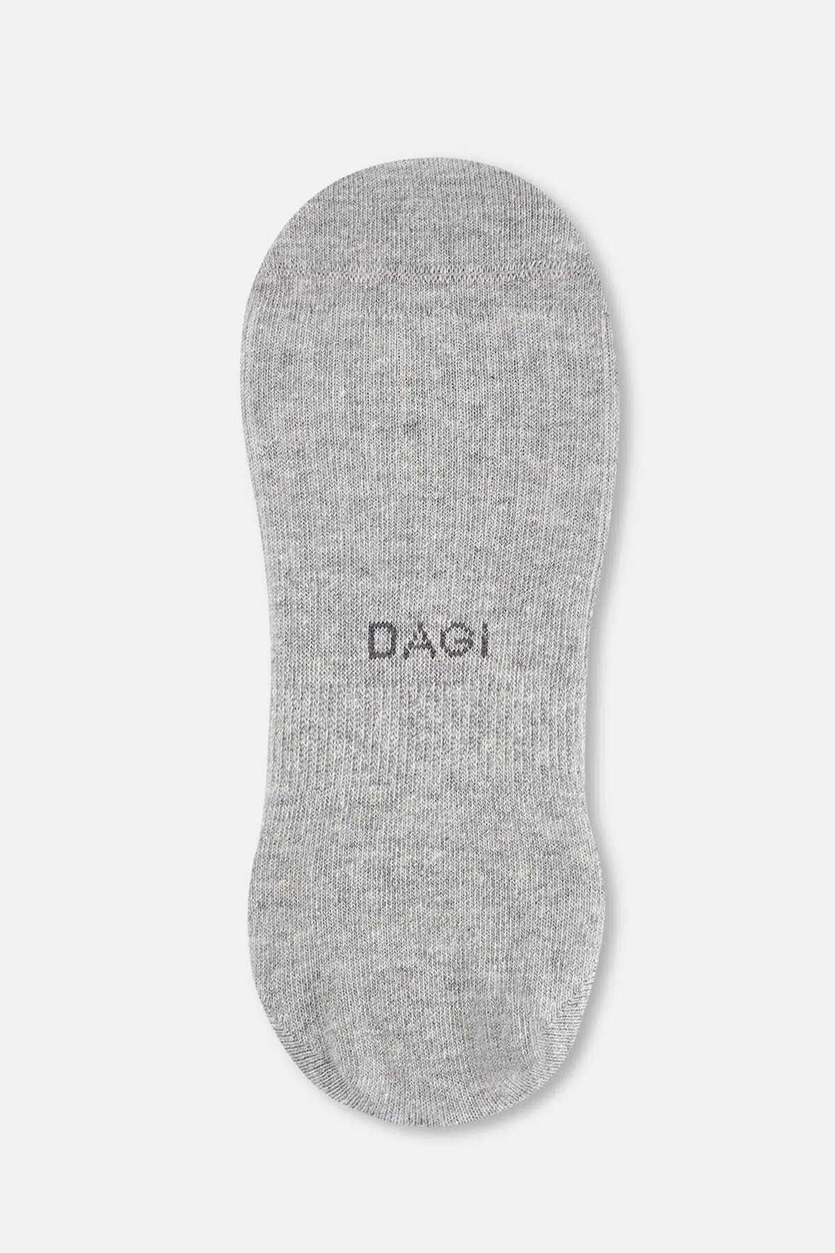 Beyaz-Gri Melanj-Siyah Kadın 3'lü Görünmez Çorap