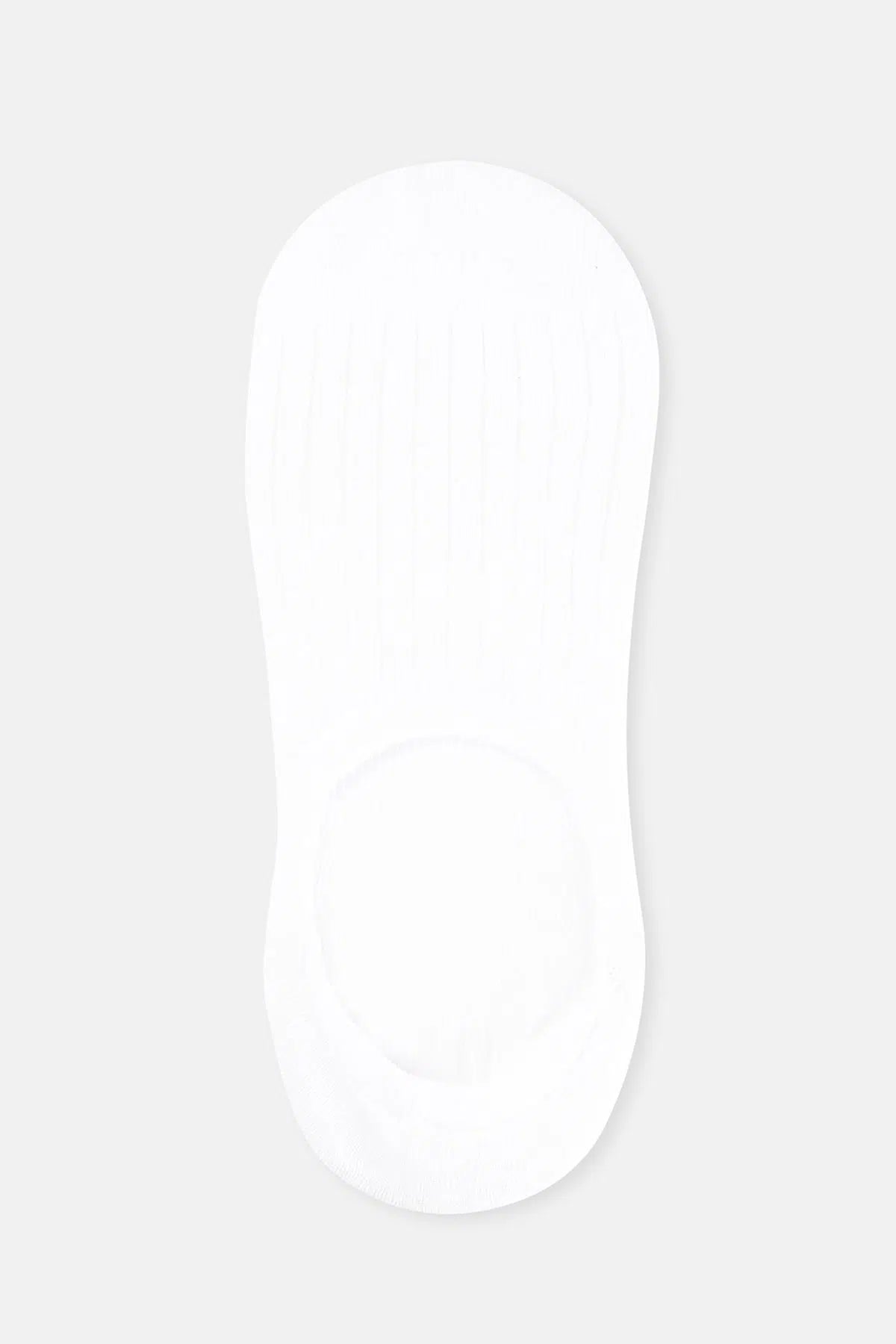 Beyaz-Gri Melanj-Siyah Kadın 3'lü Görünmez Çorap