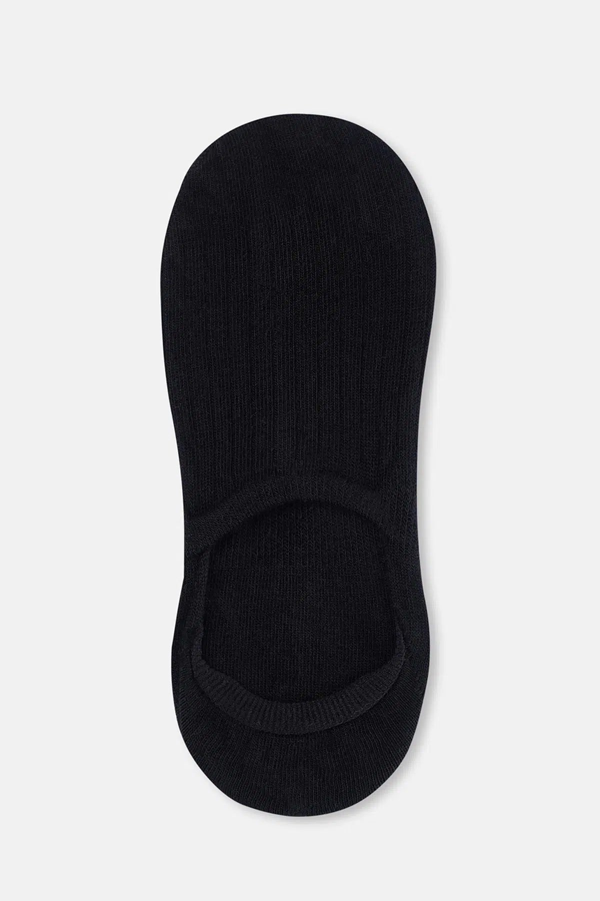 Beyaz-Gri Melanj-Siyah Kadın 3'lü Görünmez Çorap