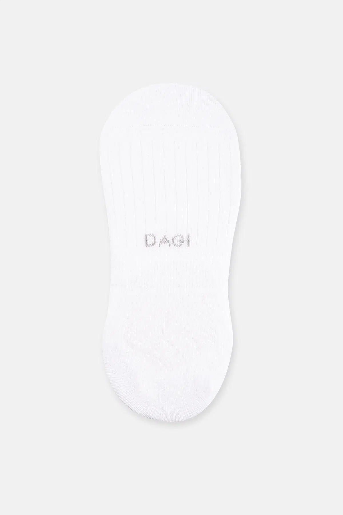 Beyaz-Gri Melanj Kadın 2'li Görünmez Çorap