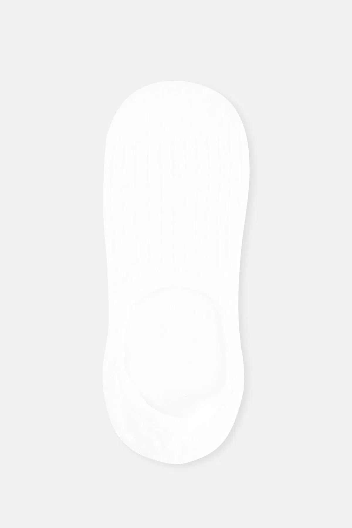 Beyaz-Pudra Kadın 2'li Görünmez Çorap