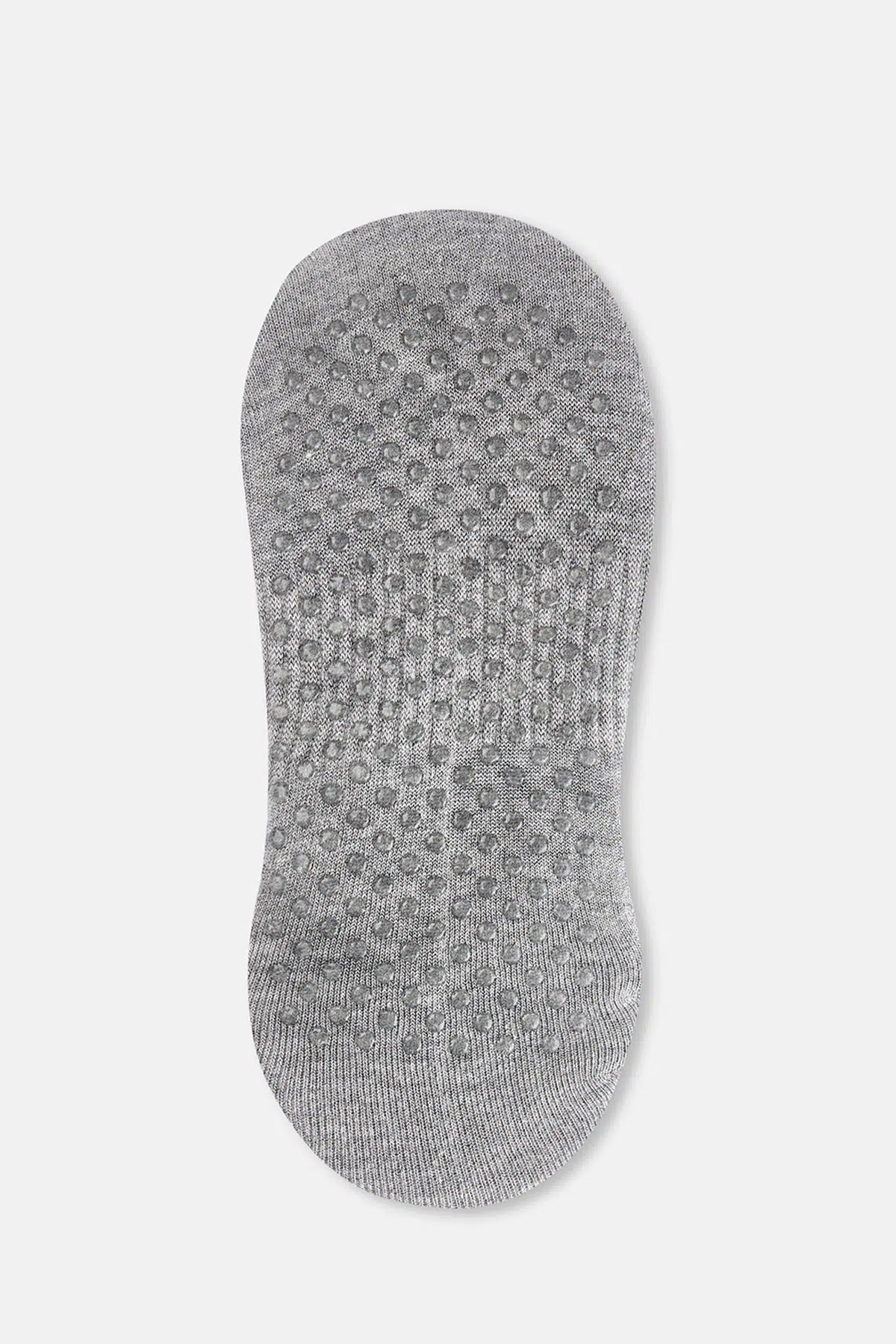 Gri Melanj Kadın Kaymaz n Görünmez Çorap