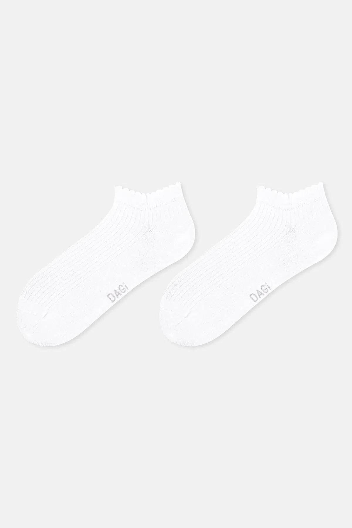 Beyaz Kadın Patik Çorap