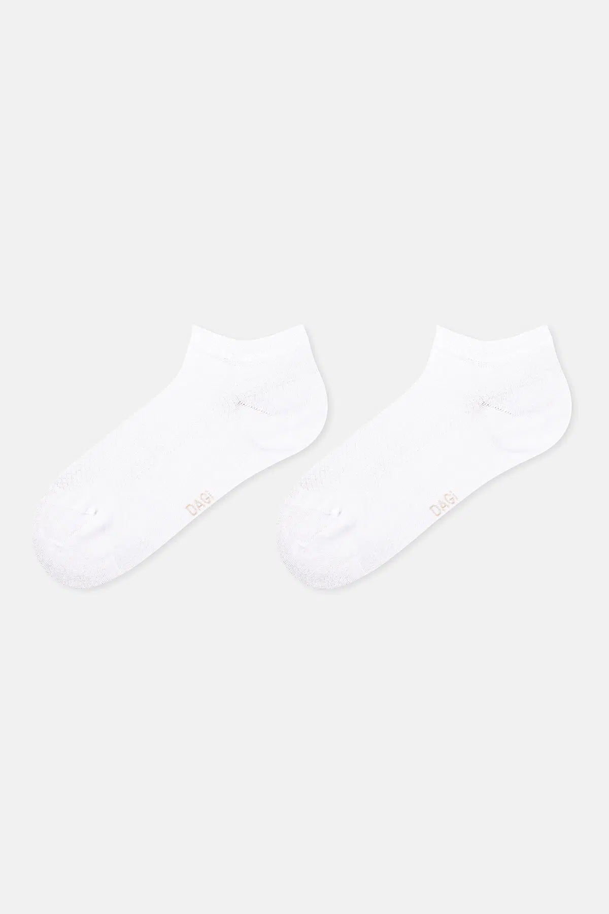 Bej-Beyaz Kadın 2'li Bambu Patik Çorap