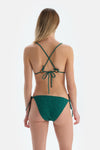 Koyu Yeşil Spagetti Bikini Alt