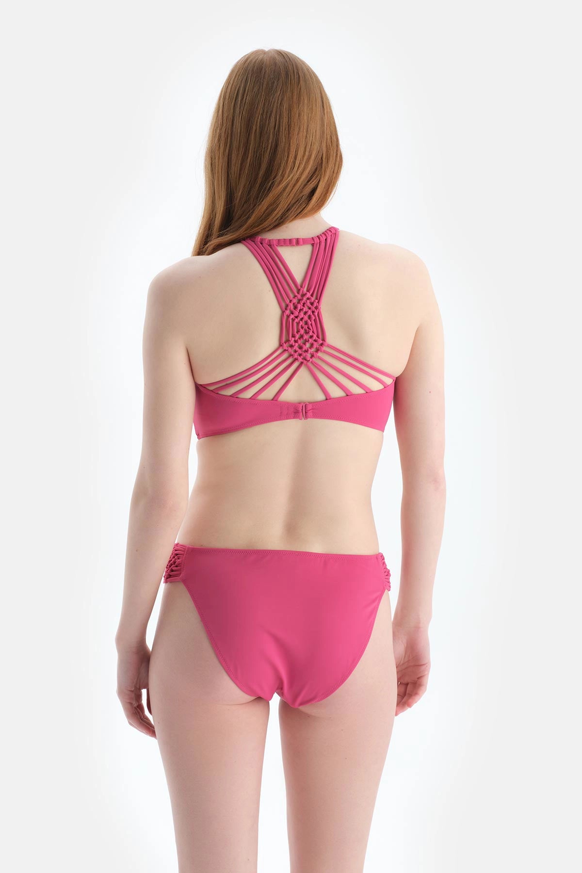 Fuşya Normal Bel Bikini Alt