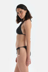 Siyah Spagetti Bikini Alt