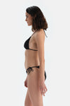 Siyah Spagetti Bikini Alt