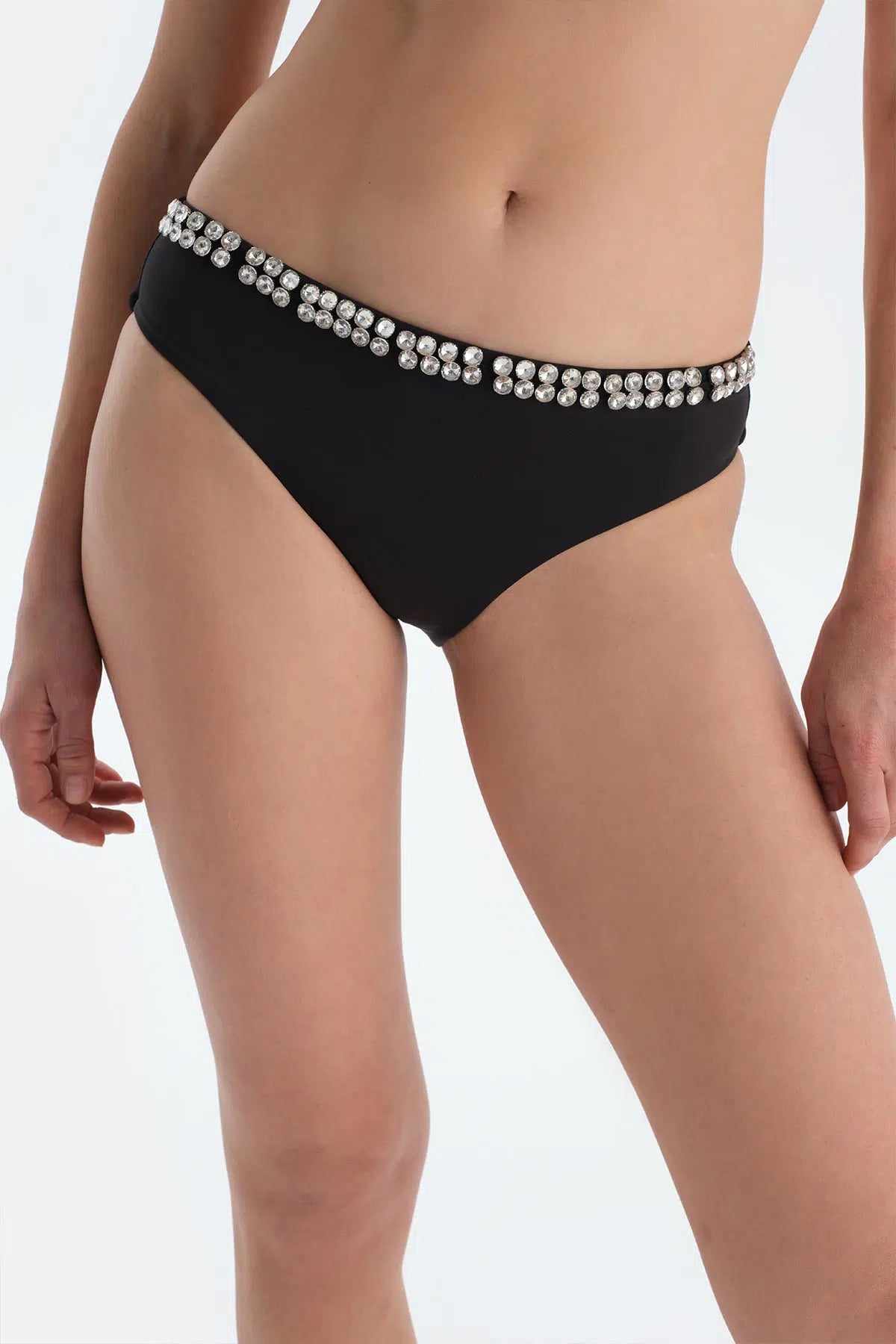 Siyah Normal Bel Bikini Alt