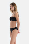Siyah Orta Bel Bikini Alt