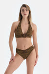 Multicolor Üçgen Geniş Bikini Üst
