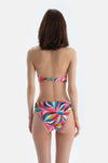 Multicolor Üçgen Geniş Bikini Üst