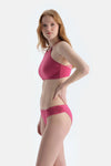 Fuşya Halter Yaka Bikini Üst