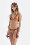 Multicolor Üçgen Küçük Bikini Üst