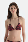 Multicolor Üçgen Küçük Bikini Üst