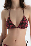 Multicolor Üçgen Küçük Bikini Üst