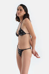 Siyah Üçgen Küçük Bikini Üst