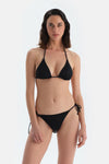 Siyah Üçgen Küçük Bikini Üst