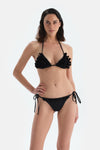 Siyah Üçgen Küçük Bikini Üst