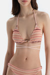 Multicolor Üçgen Küçük Bikini Üst