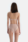 Ekru Straplez Bikini Üst