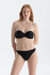 Siyah Straplez Bikini Üst