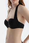 Siyah Straplez Bikini Üst