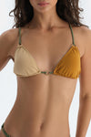 Multicolor Üçgen Küçük Bikini Üst