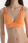 Turuncu Üçgen Küçük Bikini Üst