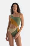 Multicolor Tek Omuz Mayokini