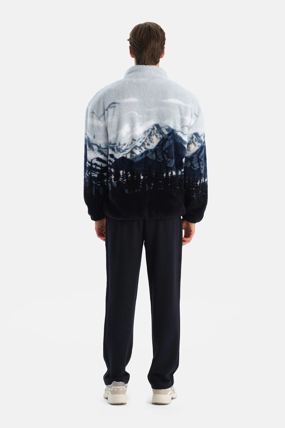 ERKEK DAĞ BASKILI POLAR SWEATSHIRT