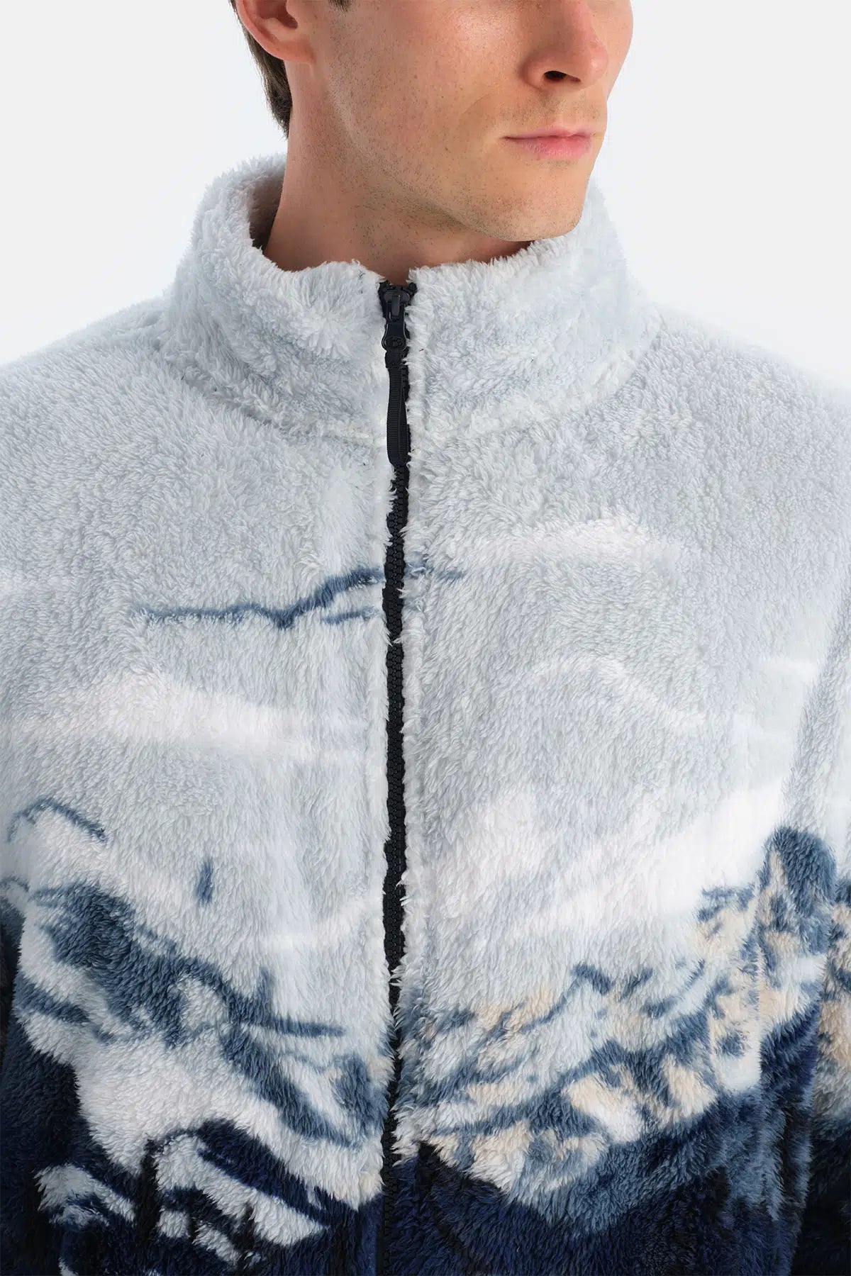 ERKEK DAĞ BASKILI POLAR SWEATSHIRT