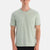 Mint Yeşili Bis Yaka Kısa Kollu Regular Tişört