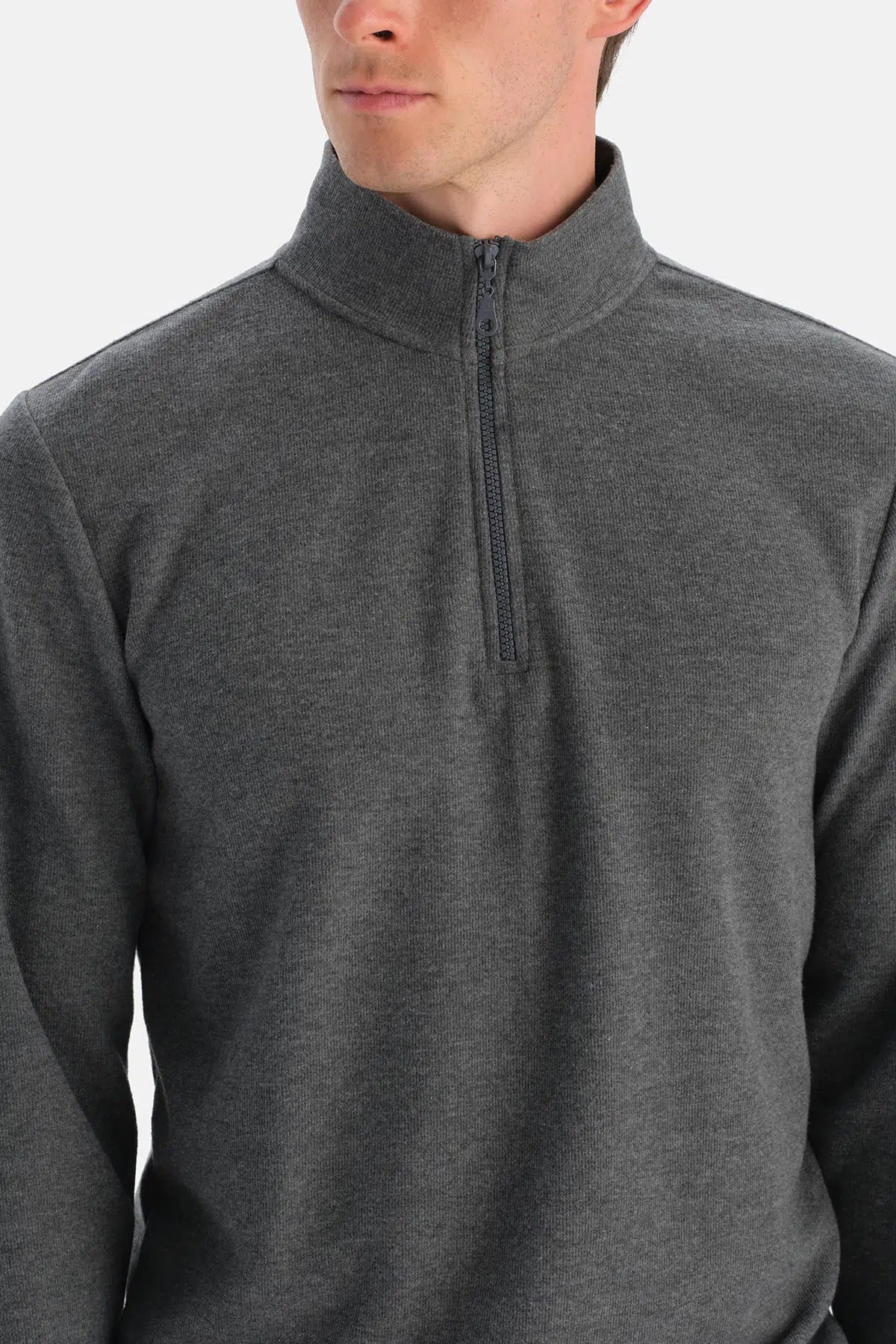 YARIM FERMUARLI SWEATSHIRT