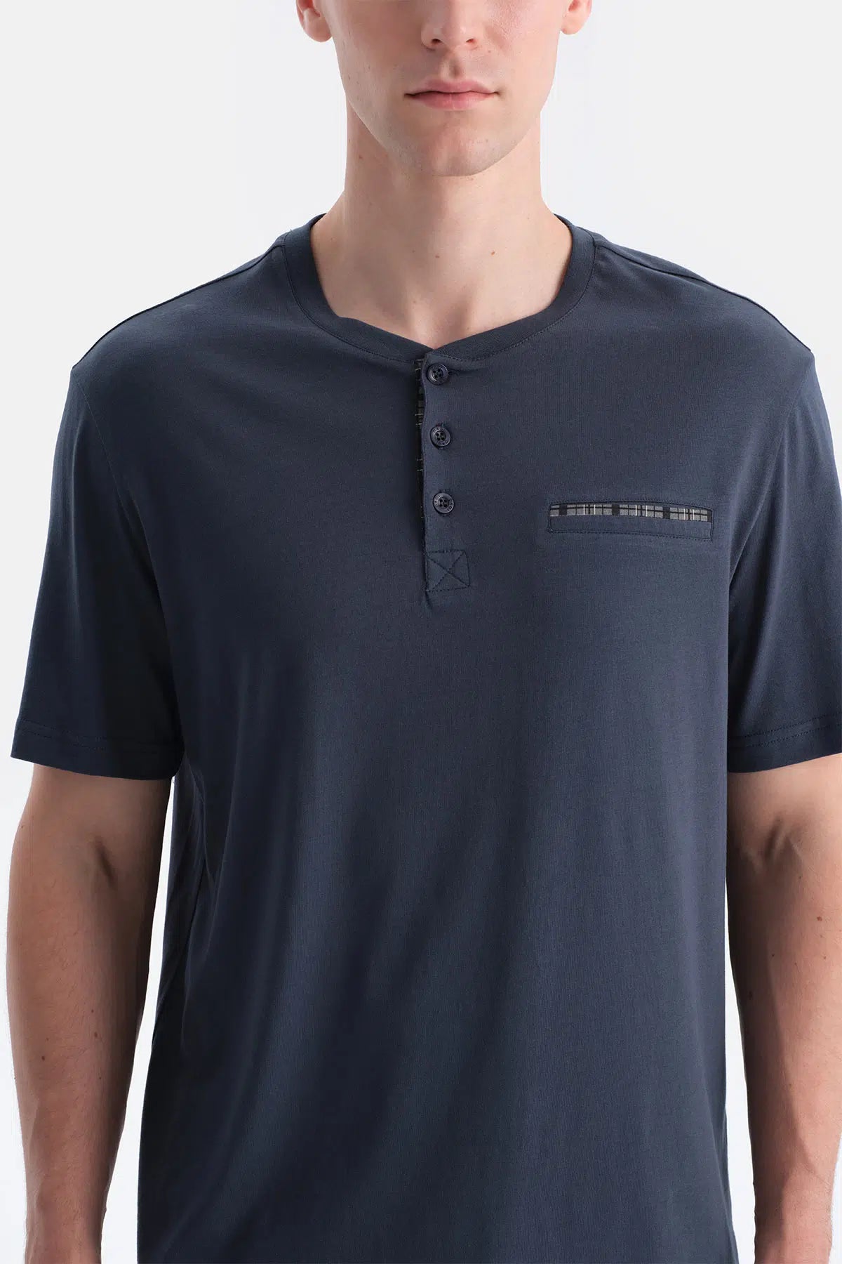 Füme Patlı Cep Detaylı Tişört Pantolon Takım