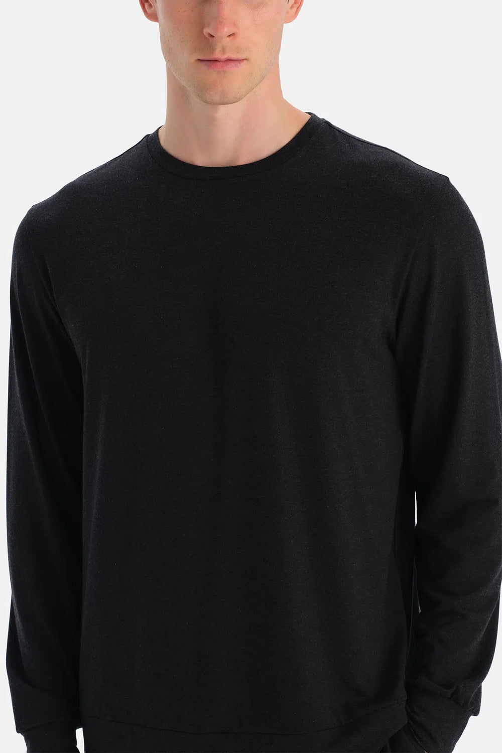 Antrasit Melanj Kol ve Etek Ucu Bantlı Tişört Pantolon Takım