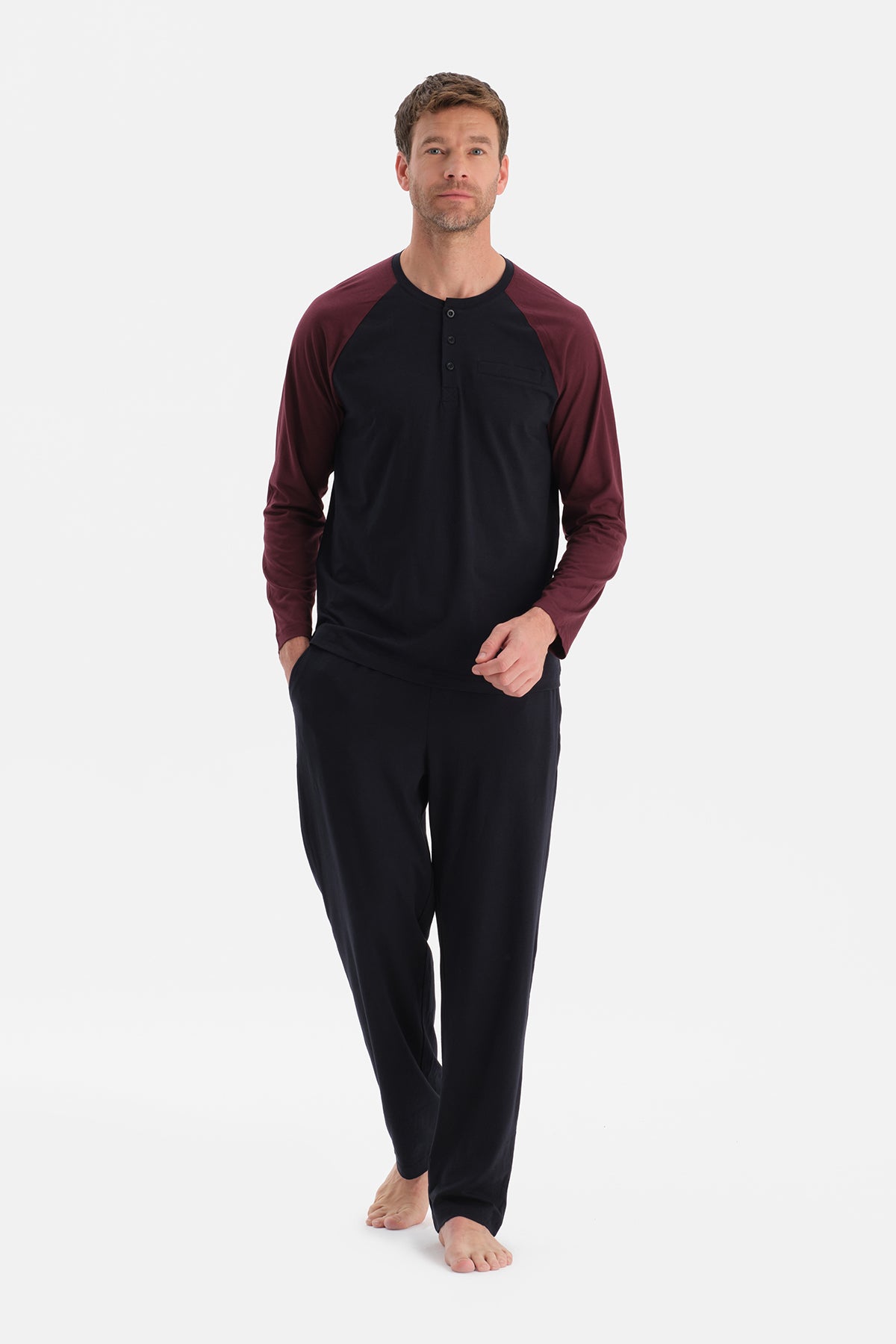 REGLAN KOLLU TİŞÖRT PANTOLON TAKIM