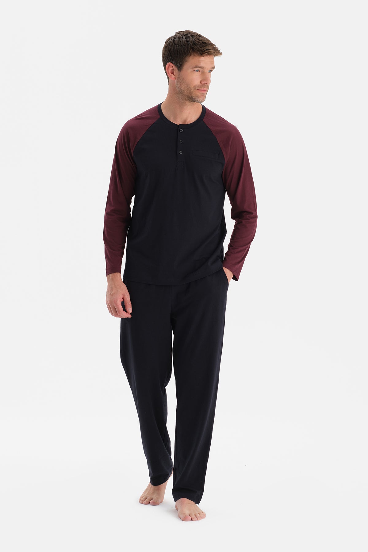 REGLAN KOLLU TİŞÖRT PANTOLON TAKIM