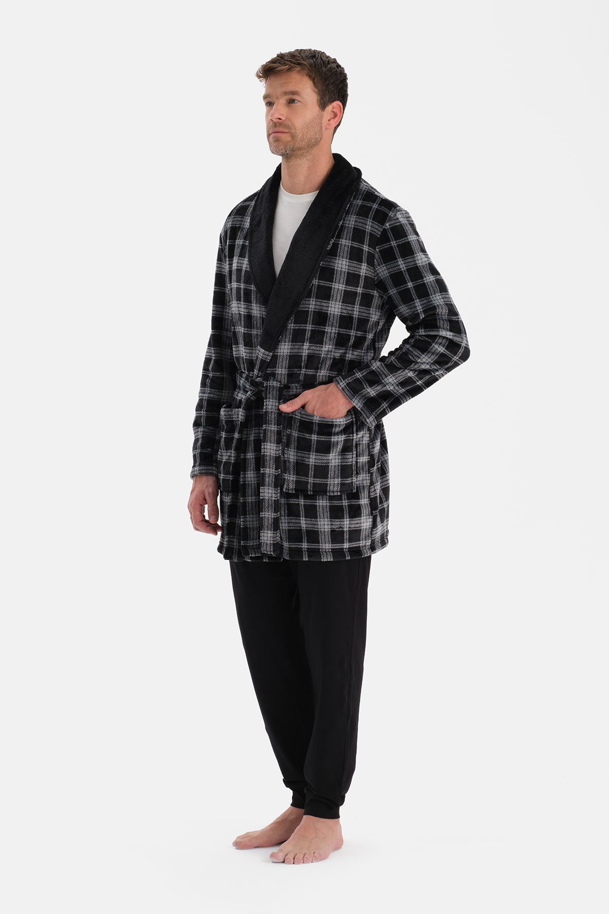 Multicolor Ekoseli Polar Sabahlık