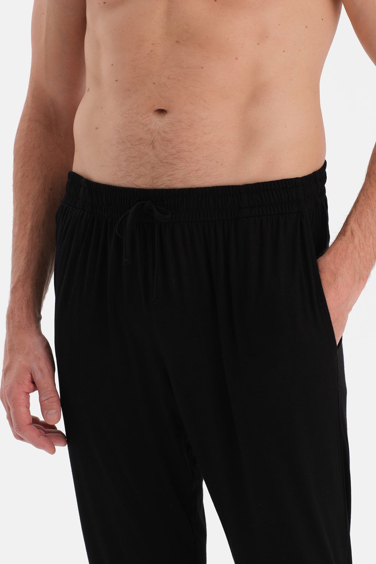 Siyah-Antrasit Melanj Jogger Paça İkili Örme Pantolon