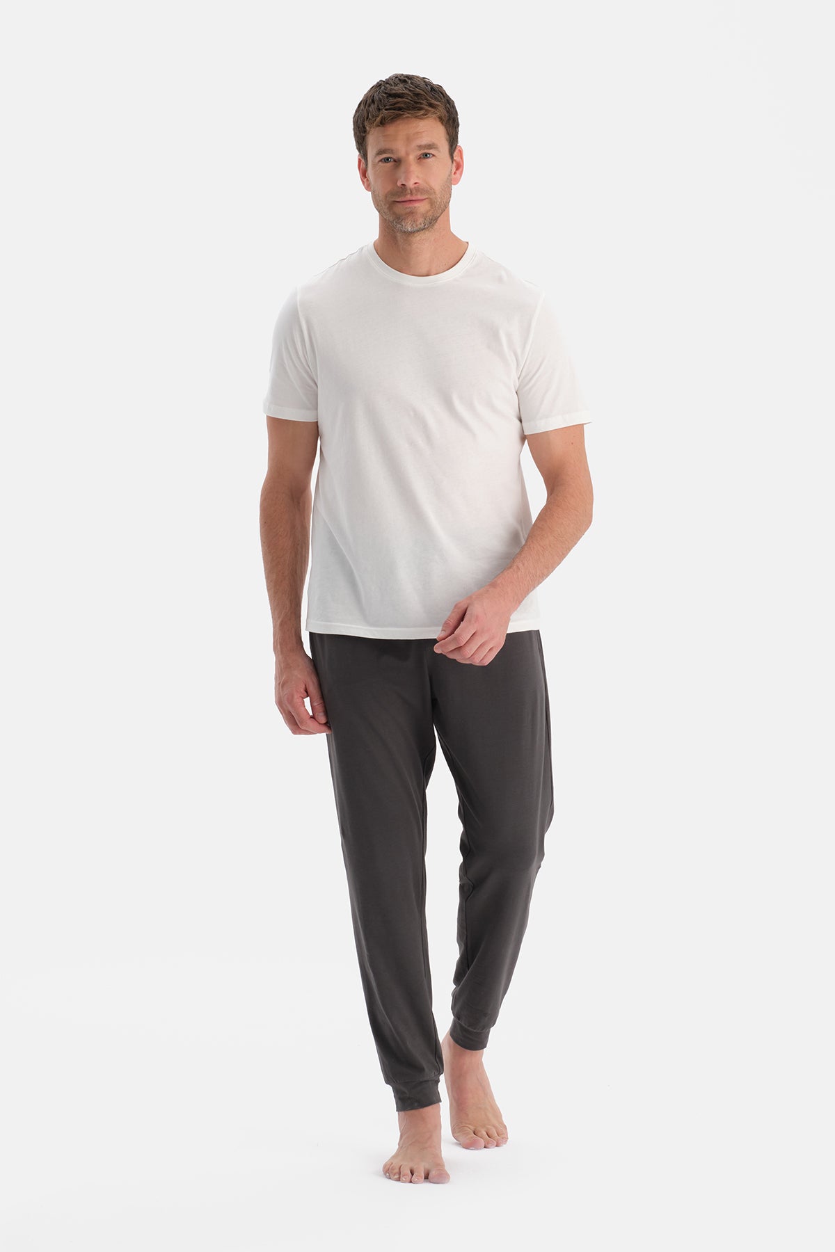 JOGGER PAÇA İKİLİ ÖRME PANTOLON