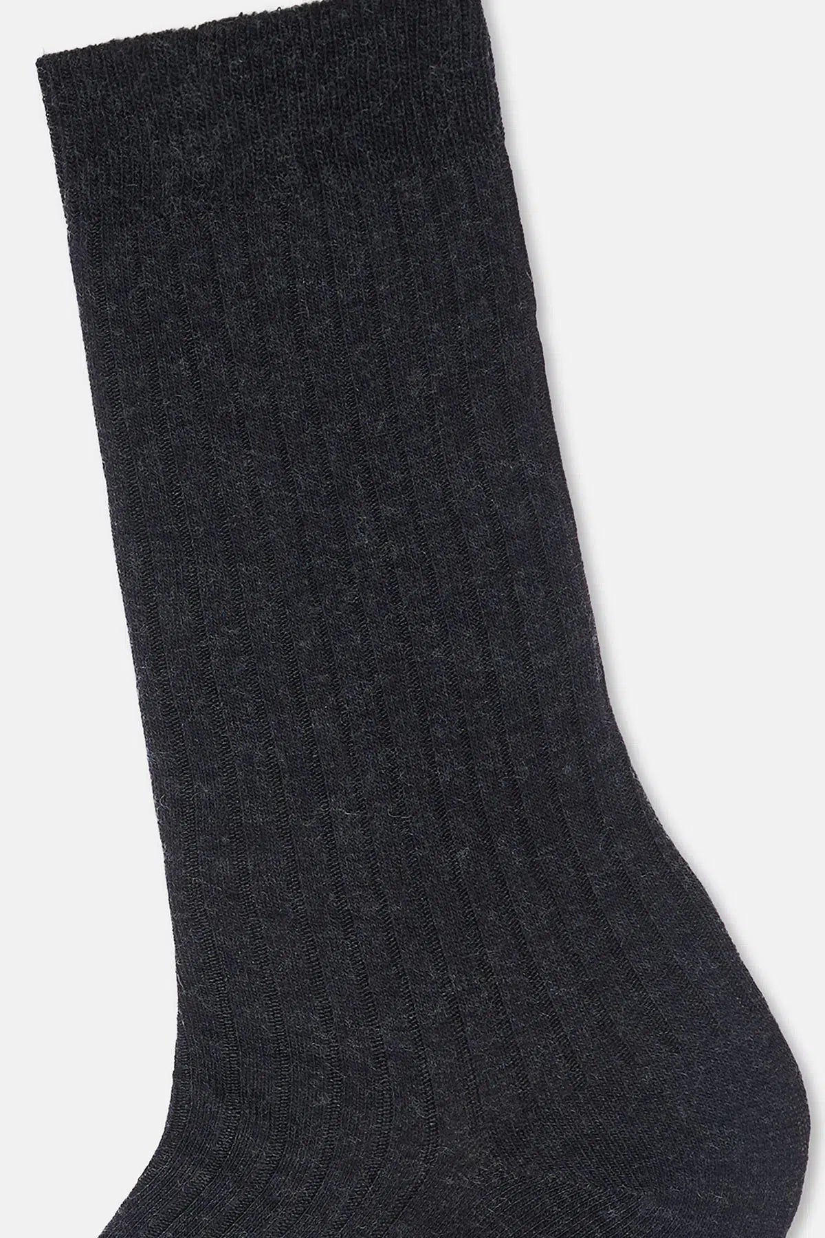 ERKEK YÜN KARIŞIMLI İNCE RIB ÇORAP
