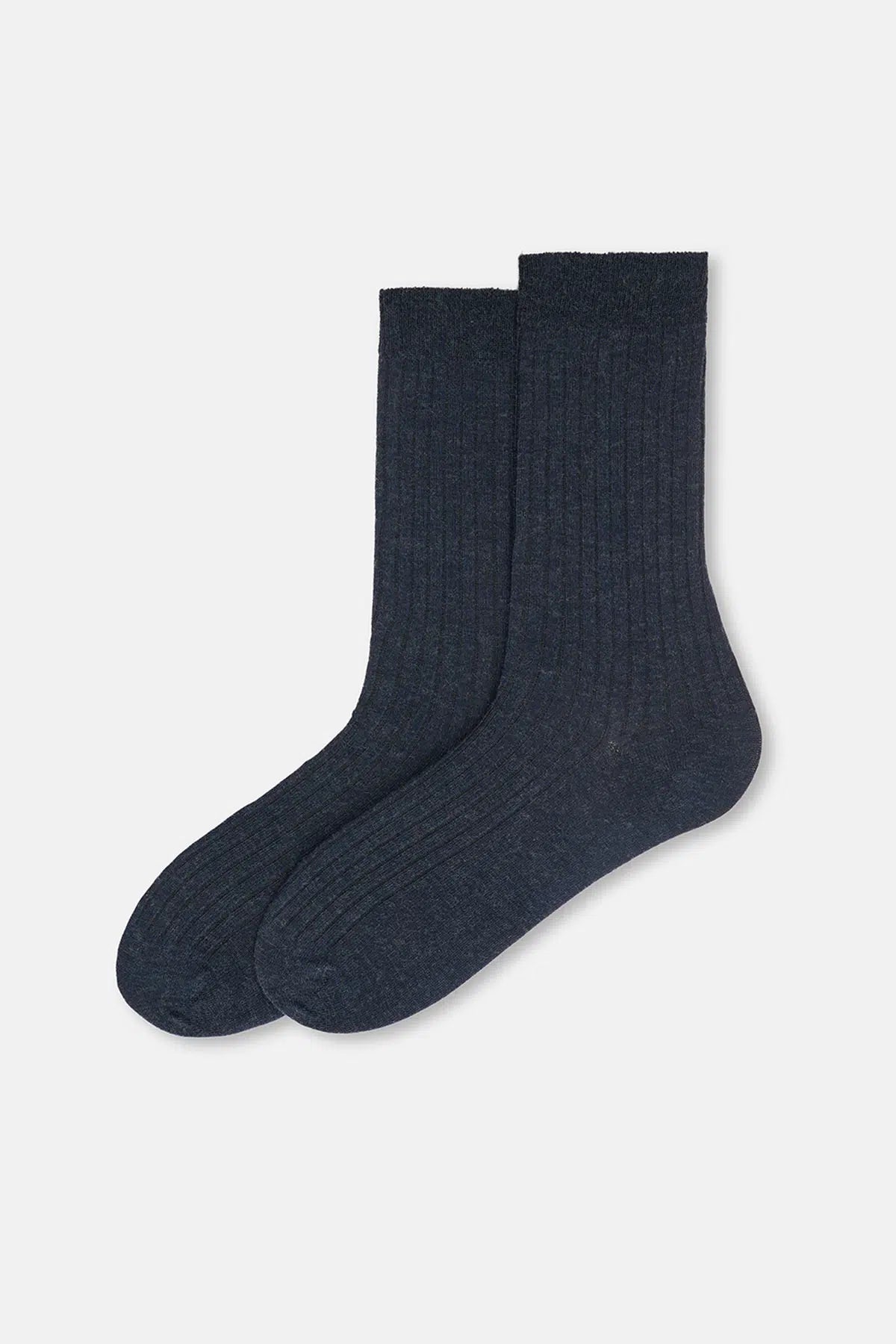 ERKEK YÜN KARIŞIMLI İNCE RIB ÇORAP